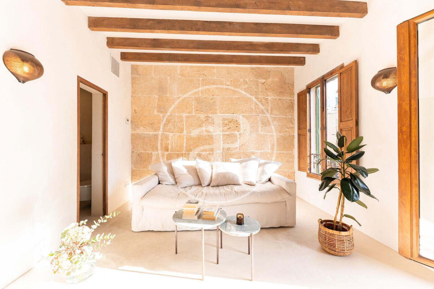 Living room of Flat for sale in  Palma de Mallorca  with Air Conditioner, Heating and Balcony