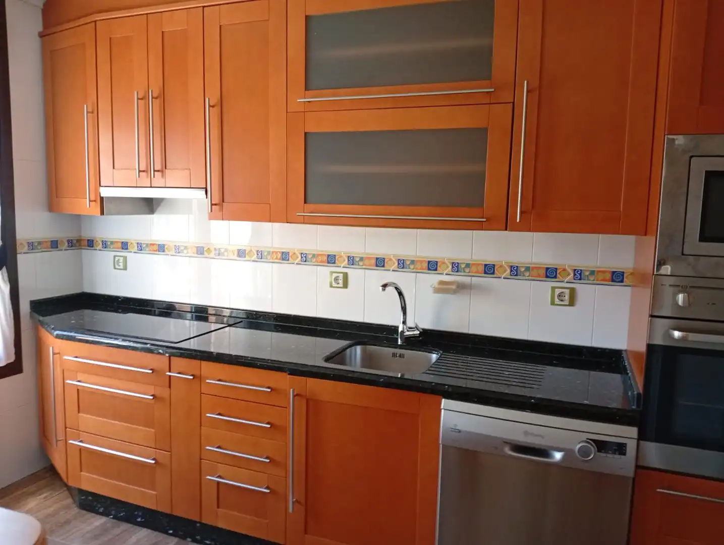 Kitchen of Flat for rent in Gijón   with Heating, Parquet flooring and Furnished