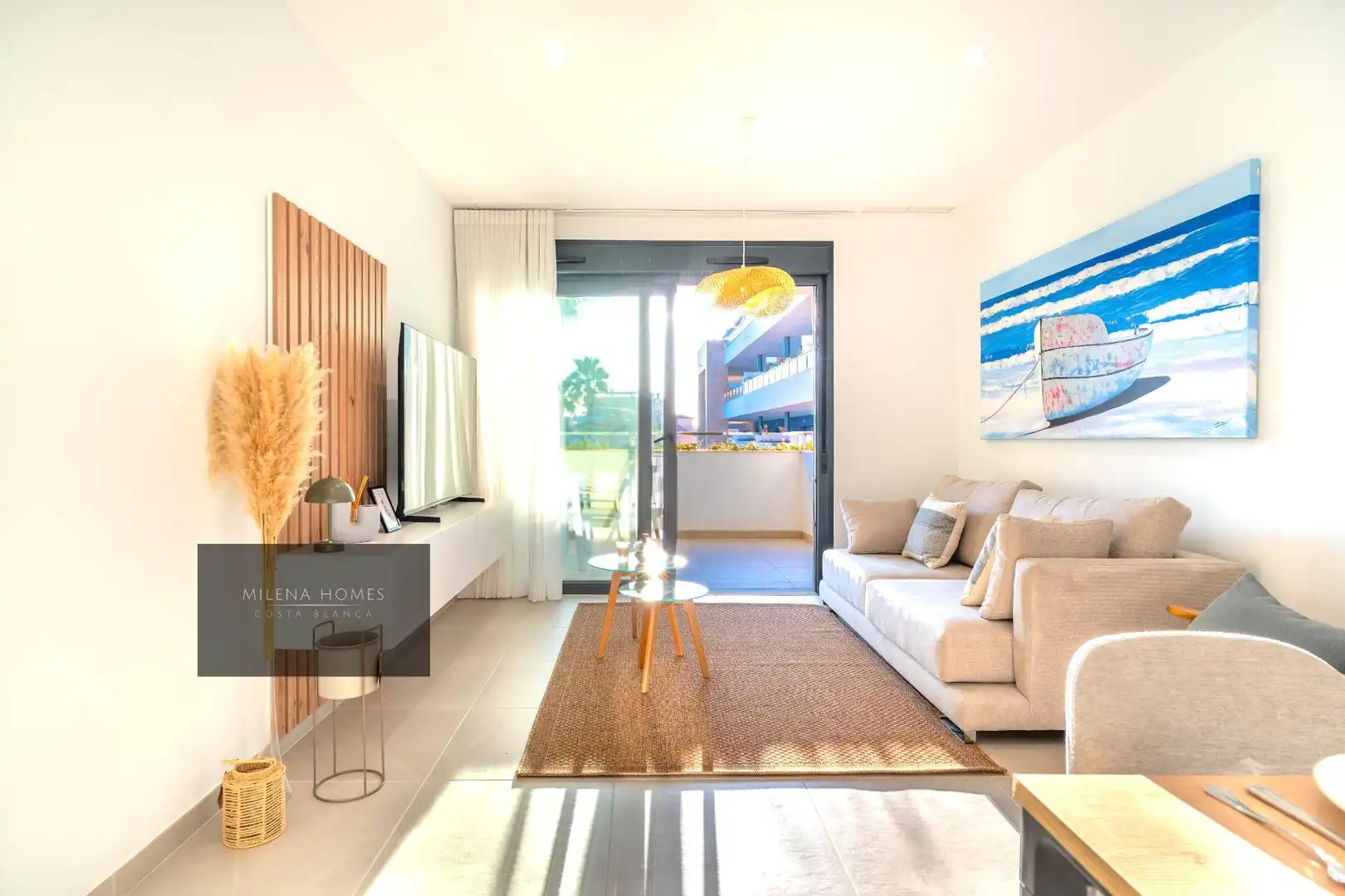 Sala d'estar de Apartament en venda en Orihuela amb Aire condicionat, Calefacció i Jardí privat