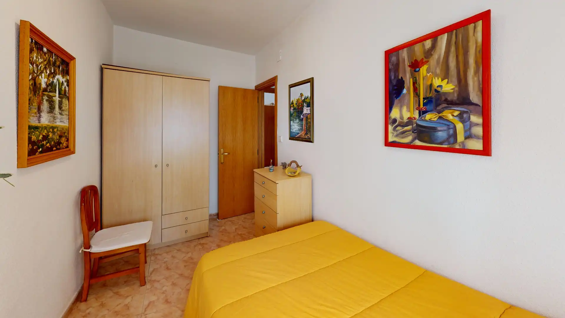 Bedroom of Flat for sale in Alicante / Alacant  with Air Conditioner, Furnished and Balcony