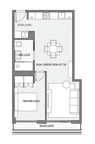 Piso en venta en Foios con Balcón