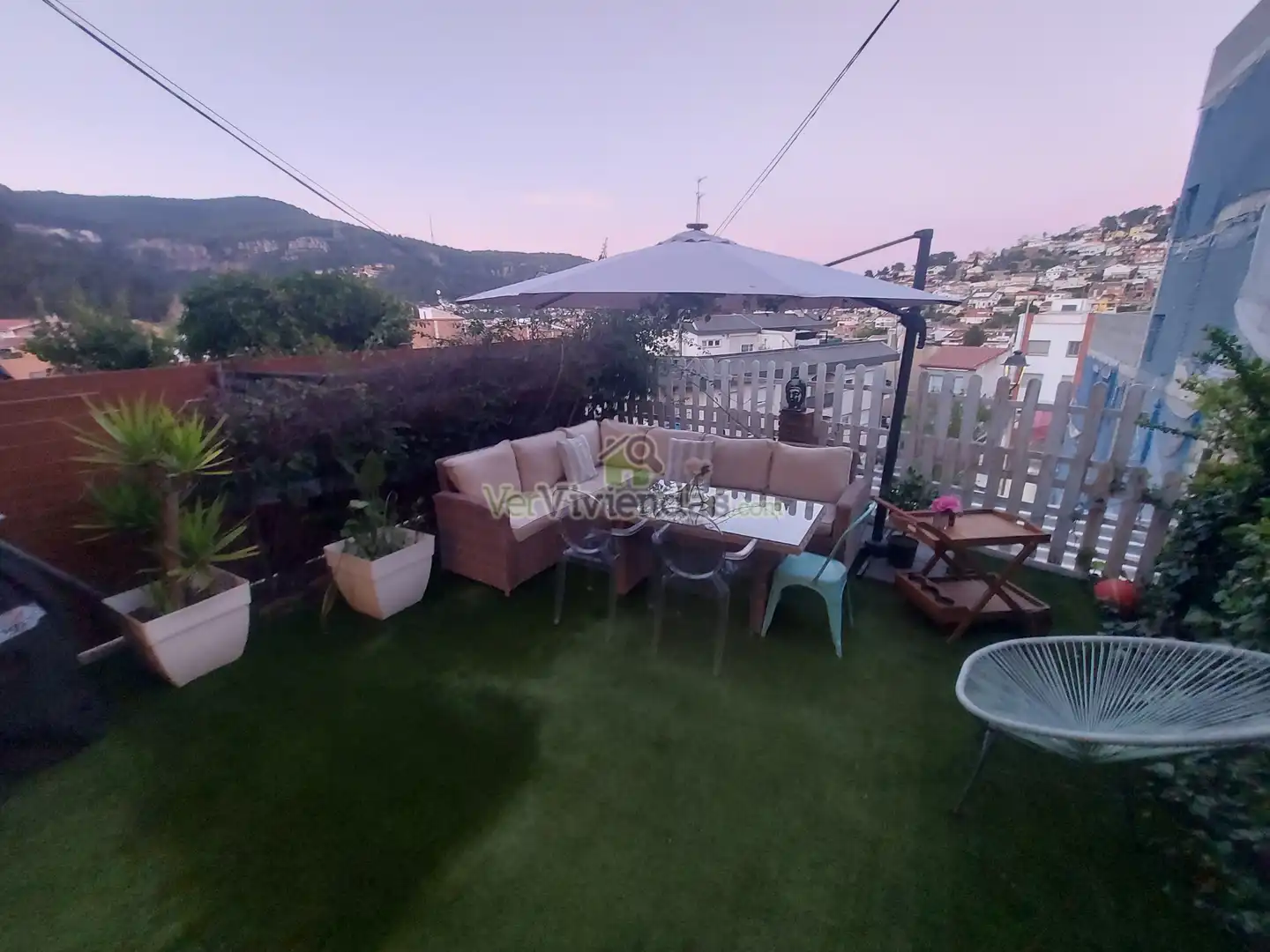 Terraza de Casa adosada en venta en Vallirana con Aire acondicionado, Calefacción y Jardín privado