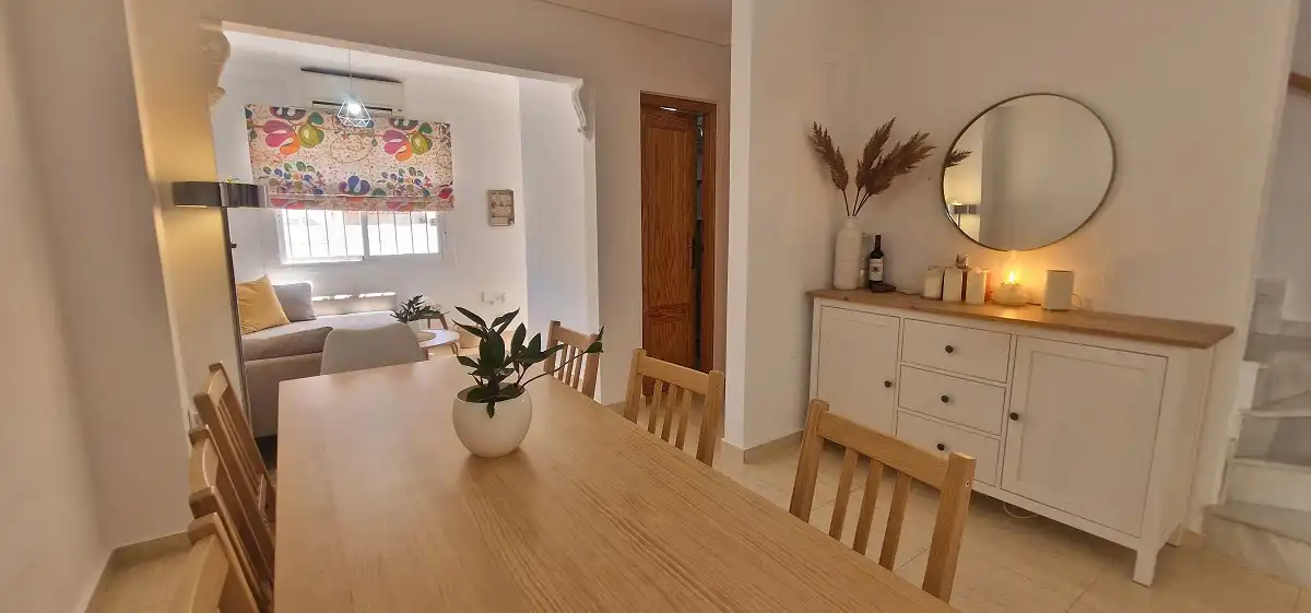 Dining room of Houses for sale in Santa Pola  with Air Conditioner, Terrace and Furnished