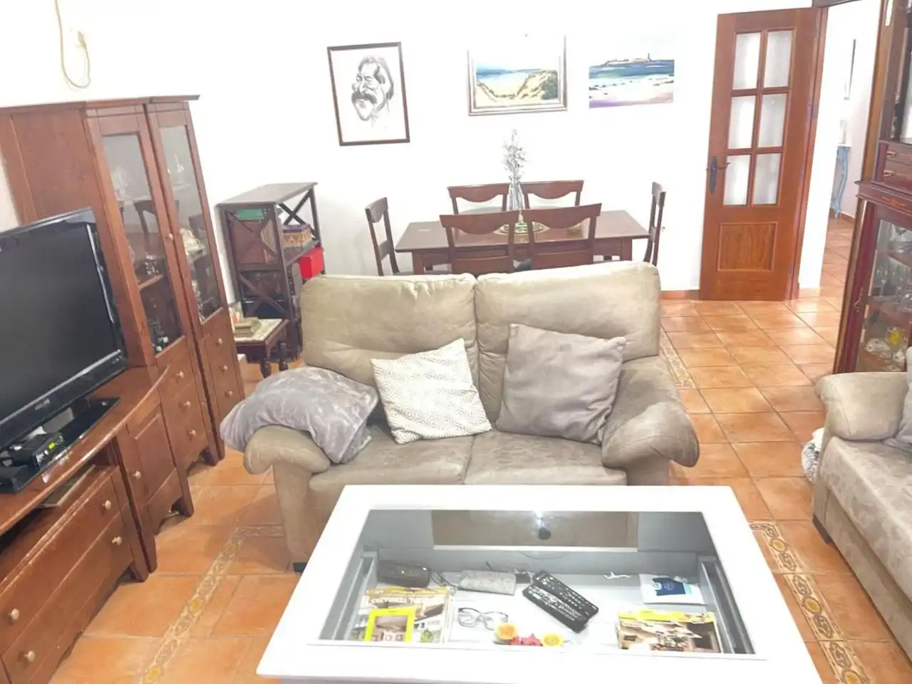 Sala d'estar de Casa o xalet en venda en Chiclana de la Frontera amb Aire condicionat