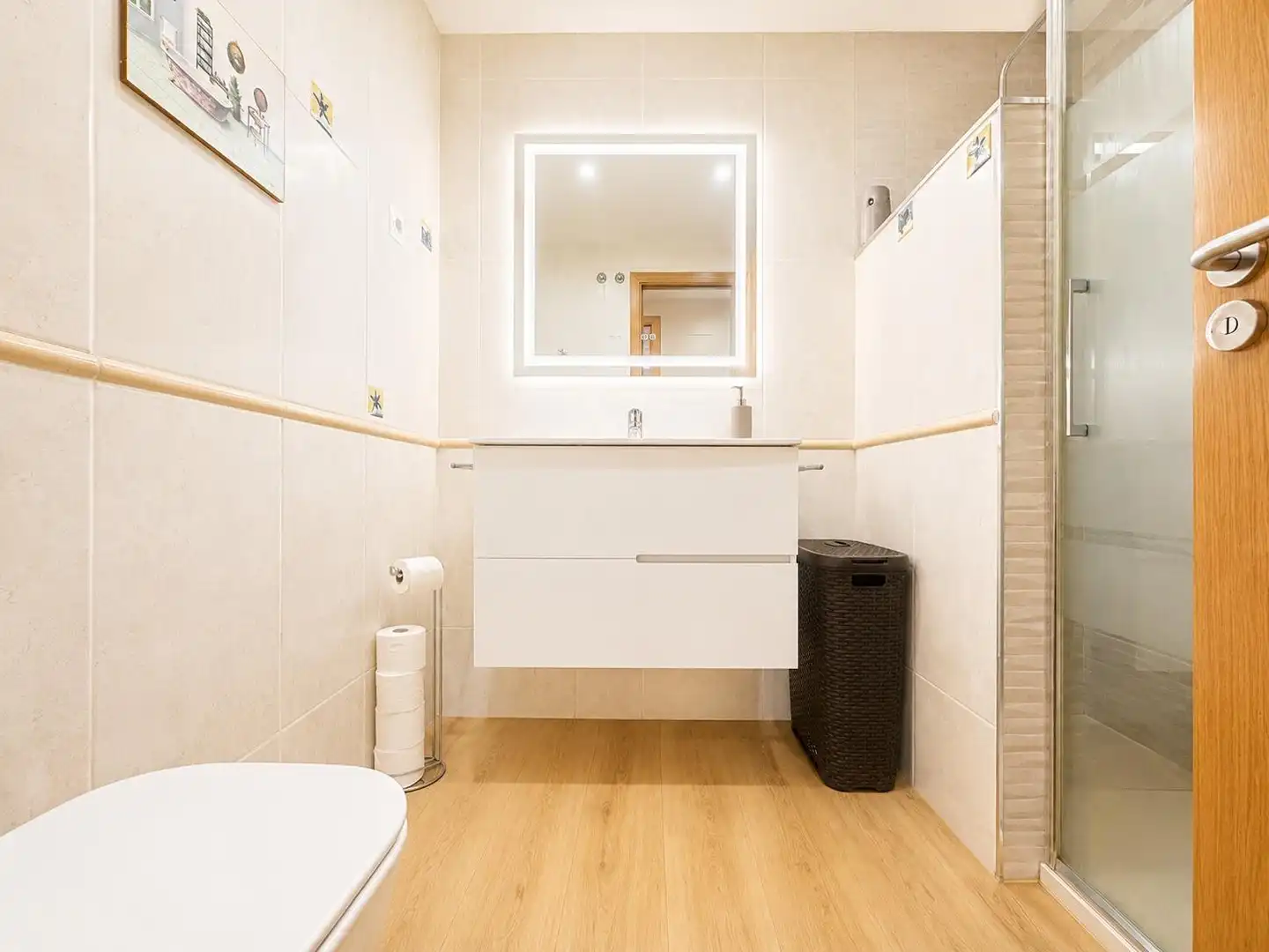 Bany de Apartament en venda en Málaga amb Aire condicionat, Terrassa i Piscina comunitària