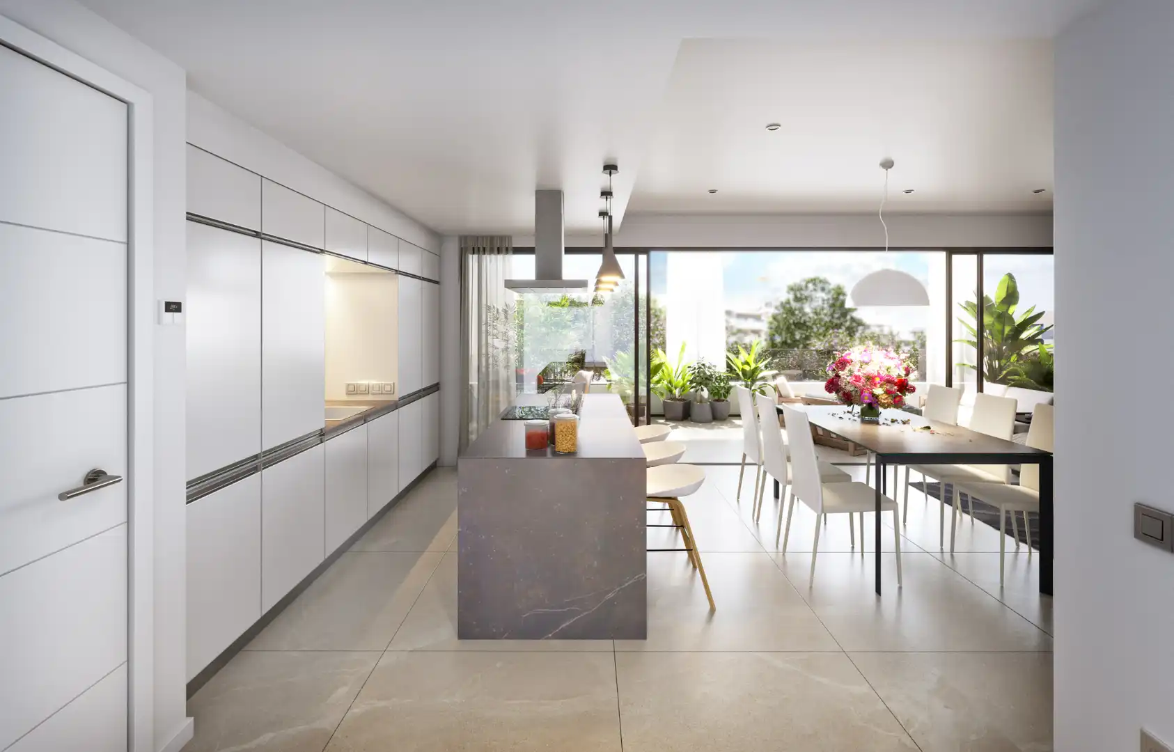 Cuina de Apartament en venda en Sant Joan d'Alacant amb Aire condicionat, Terrassa i Piscina comunitària