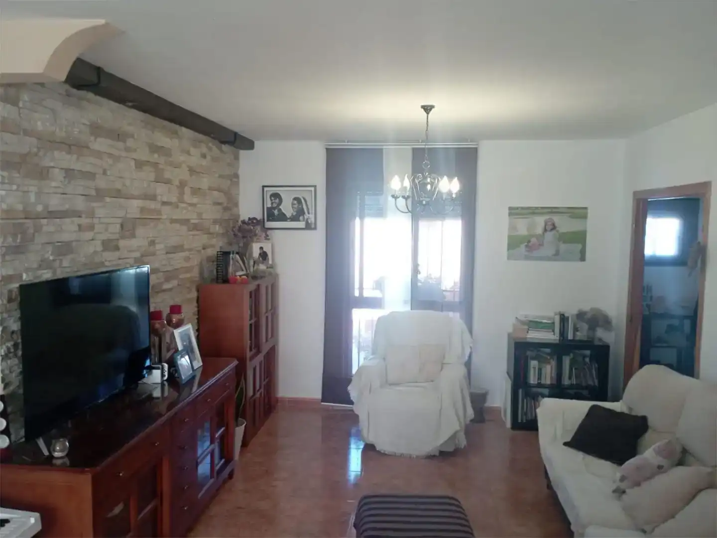 Sala de estar de Casa adosada en venta en Taberno con Aire acondicionado, Parquet y Amueblado