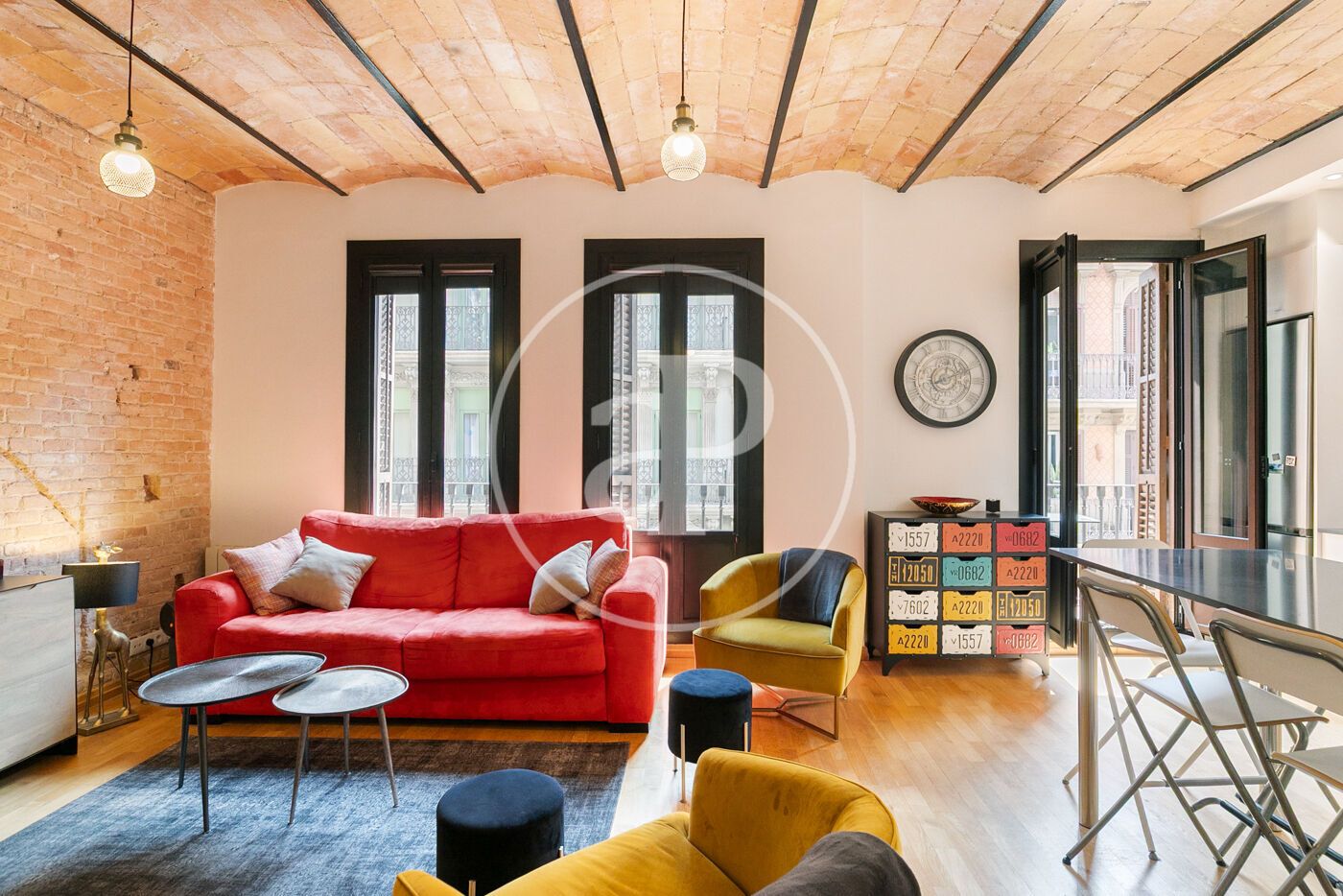 Sala d'estar de Pis en venda en  Barcelona Capital amb Calefacció i Balcó