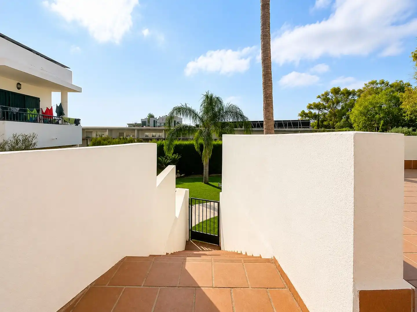 Terrassa de Apartament en venda en Mijas amb Aire condicionat, Calefacció i Jardí privat