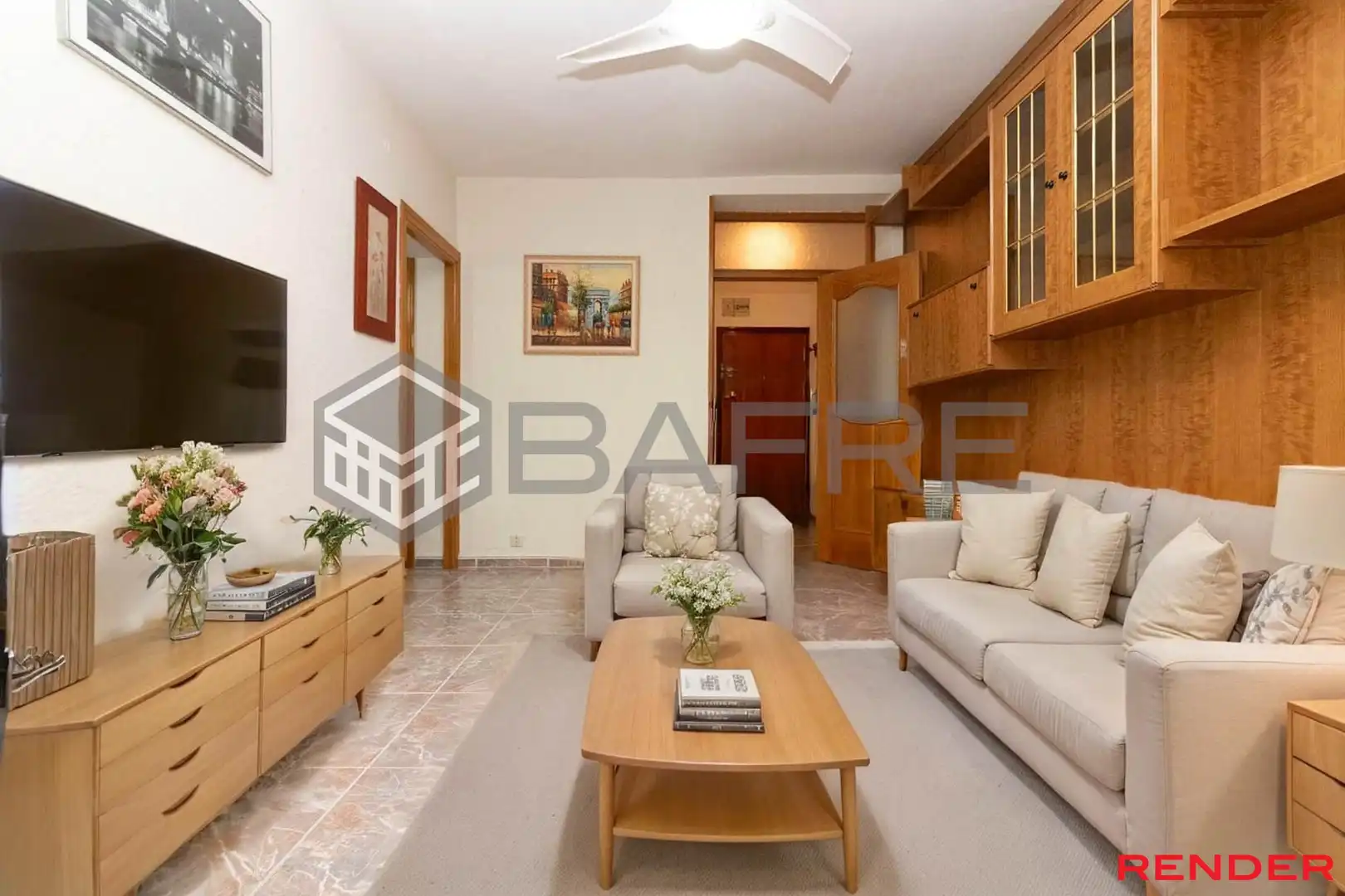 Sala d'estar de Pis en venda en Getafe amb Calefacció i Parquet