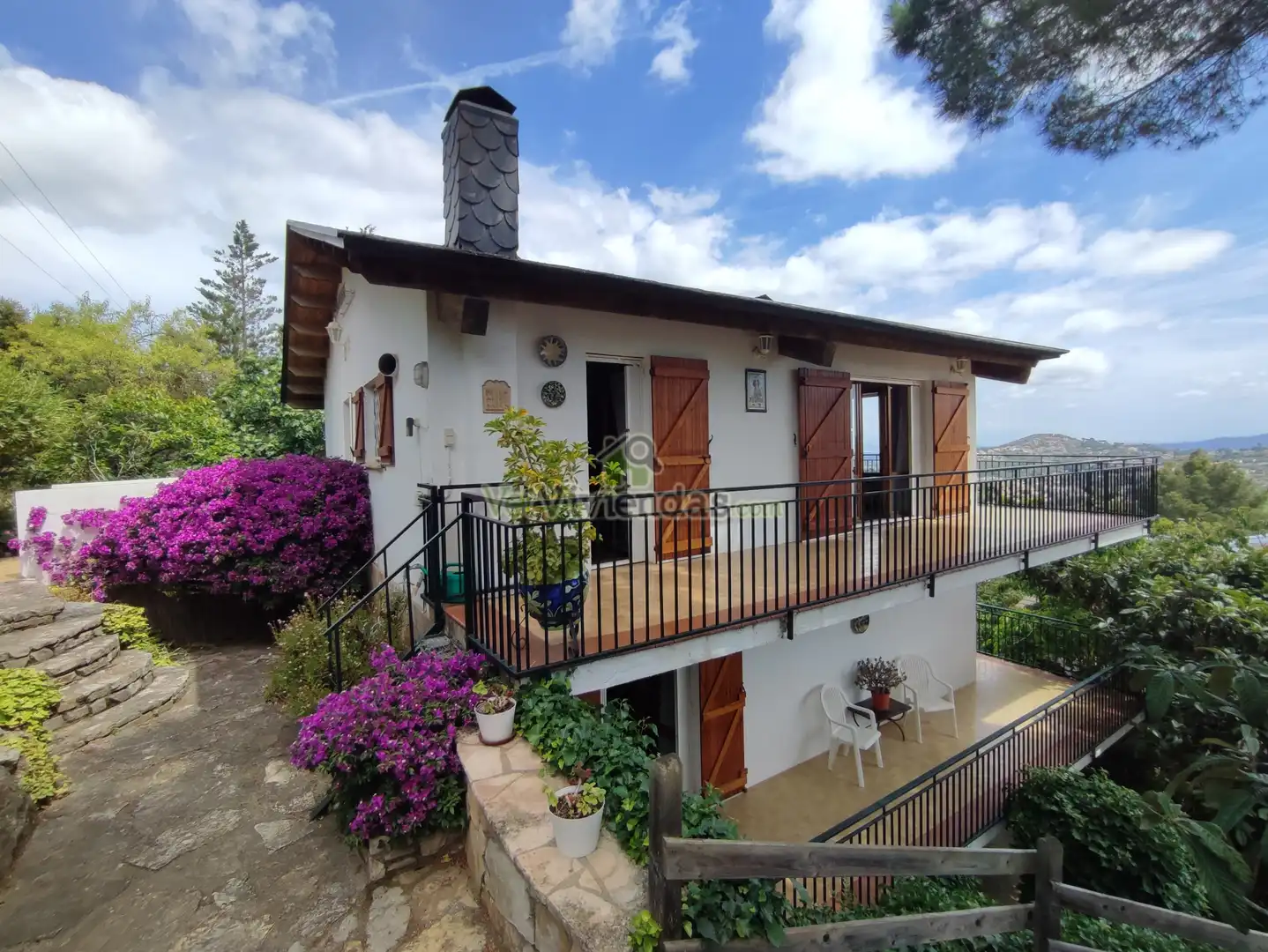 Vista exterior de Casa o chalet en venta en Vallirana con Calefacción, Jardín privado y Terraza