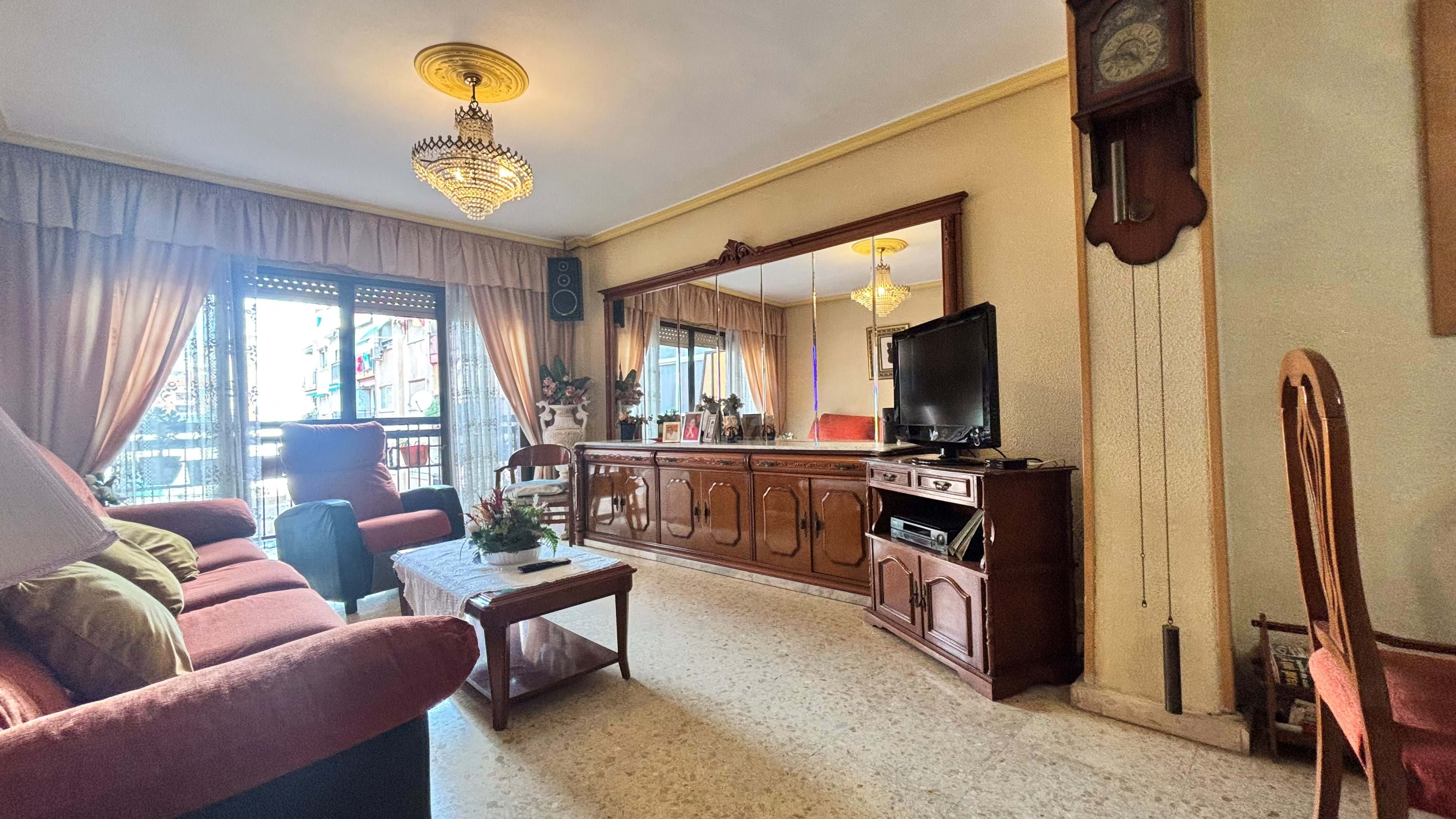 Sala de estar de Piso en venta en Alicante / Alacant con Aire acondicionado y Terraza