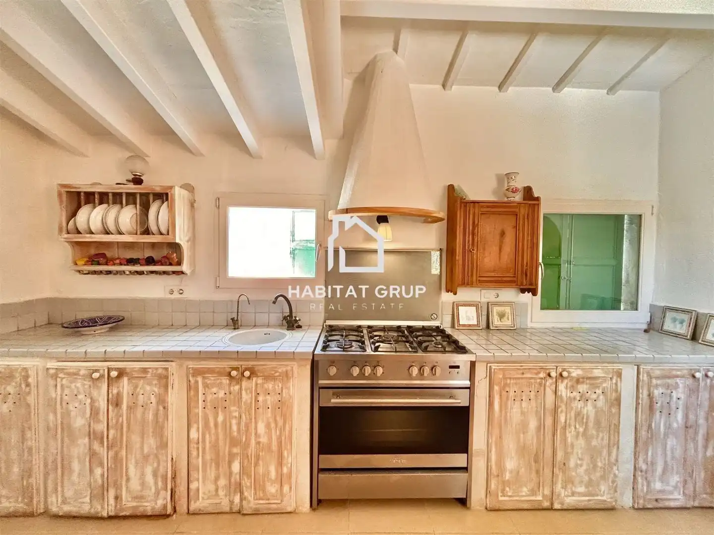 Küche von Haus oder Chalet zum Verkauf in Sant Lluís mit Klimaanlage, Heizung und Privatgarten