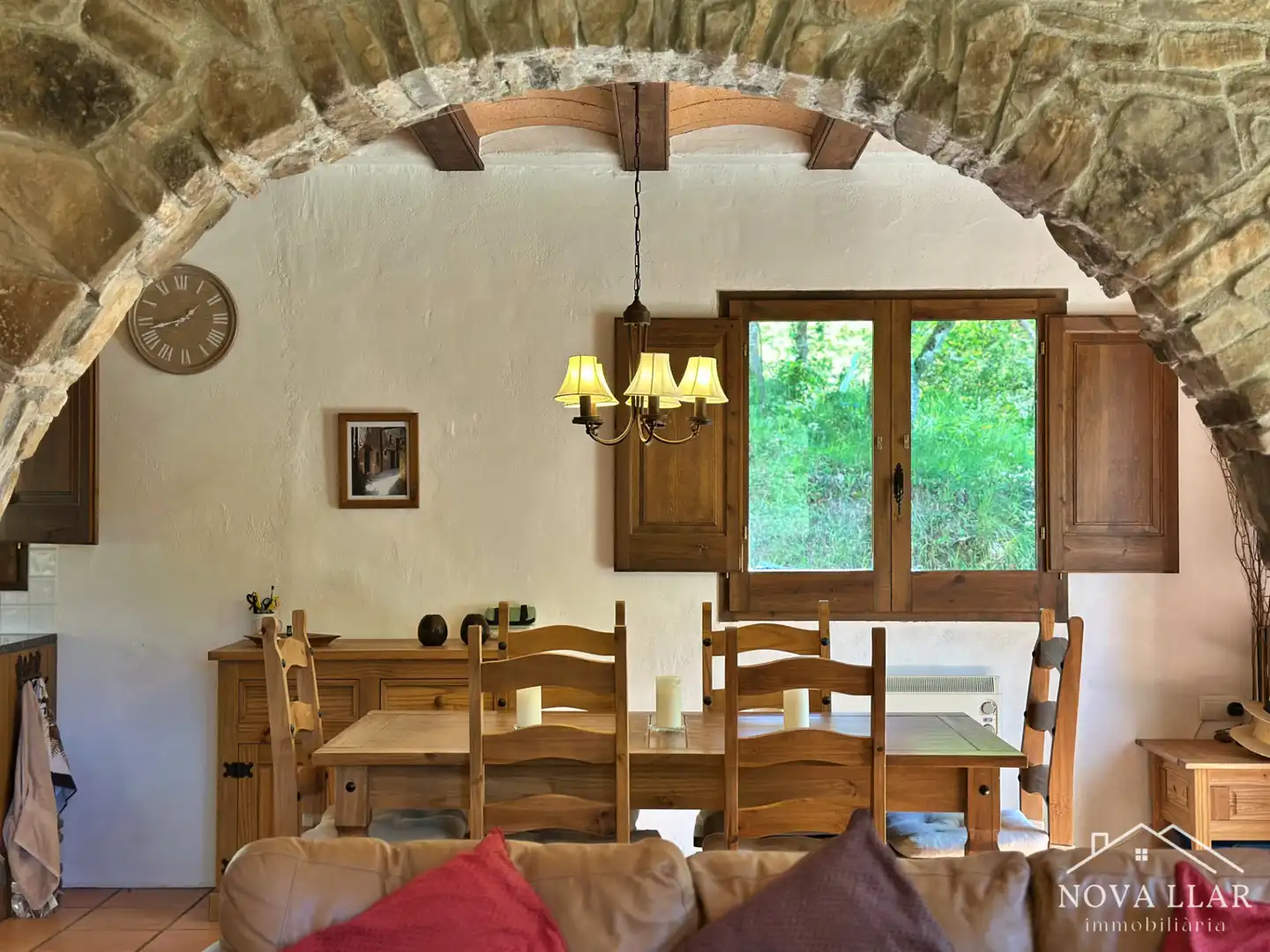 Comedor de Finca rústica en venta en Les Llosses con Calefacción, Jardín privado y Terraza