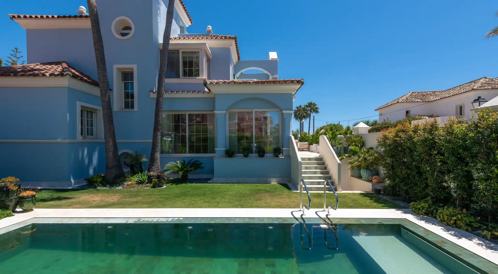 Jardín de Casa o chalet en venta en Marbella con Aire acondicionado, Calefacción y Jardín privado