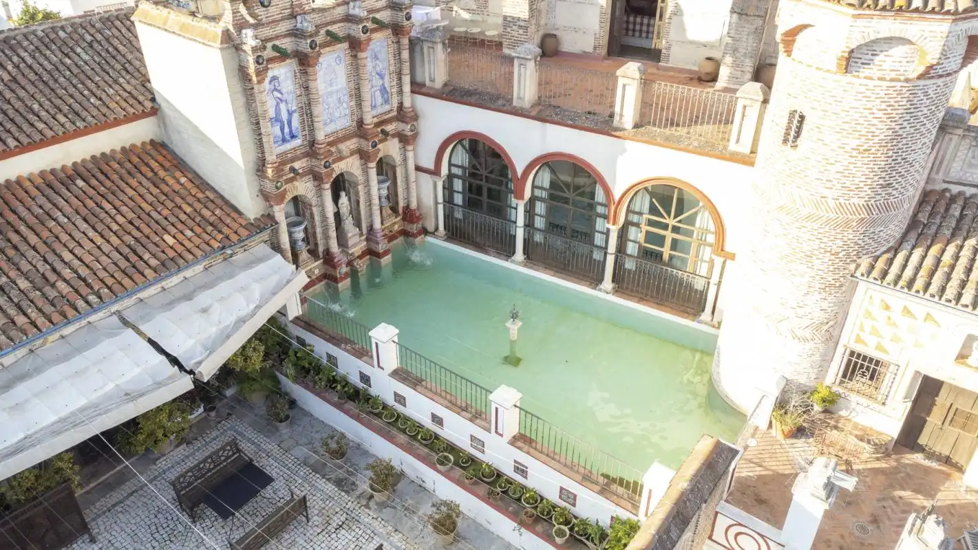 Piscina de Casa o chalet en venta en Cazalla de la Sierra con Aire acondicionado, Calefacción y Jardín privado