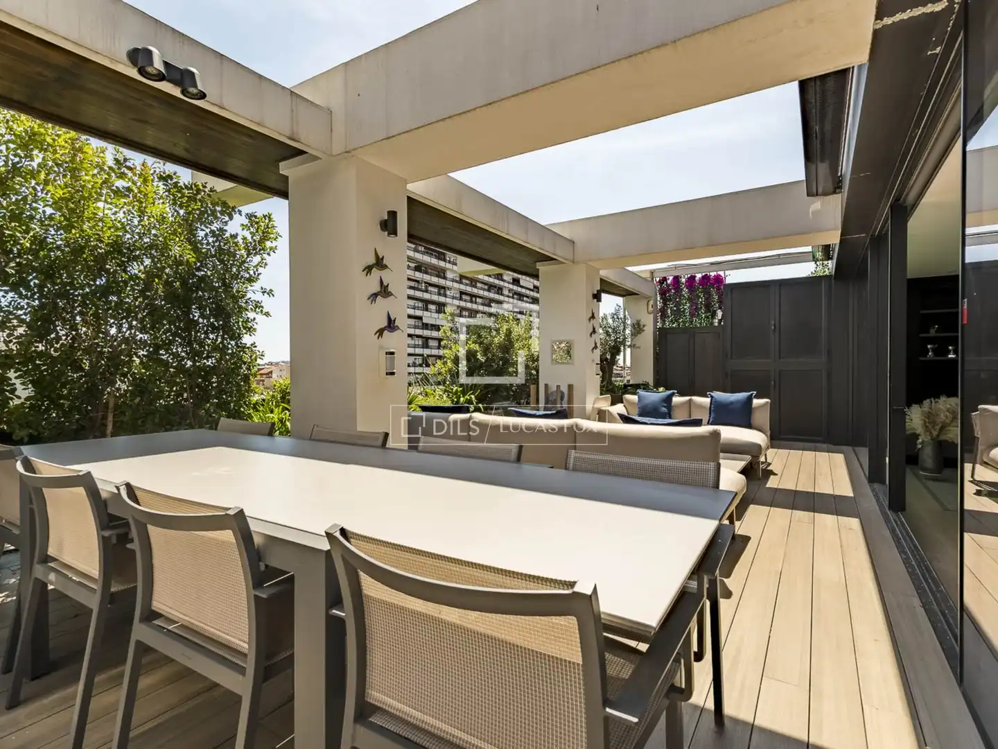 Terrasse von Dachboden zum Verkauf in Martorell mit Klimaanlage, Terrasse und Schwimmbad