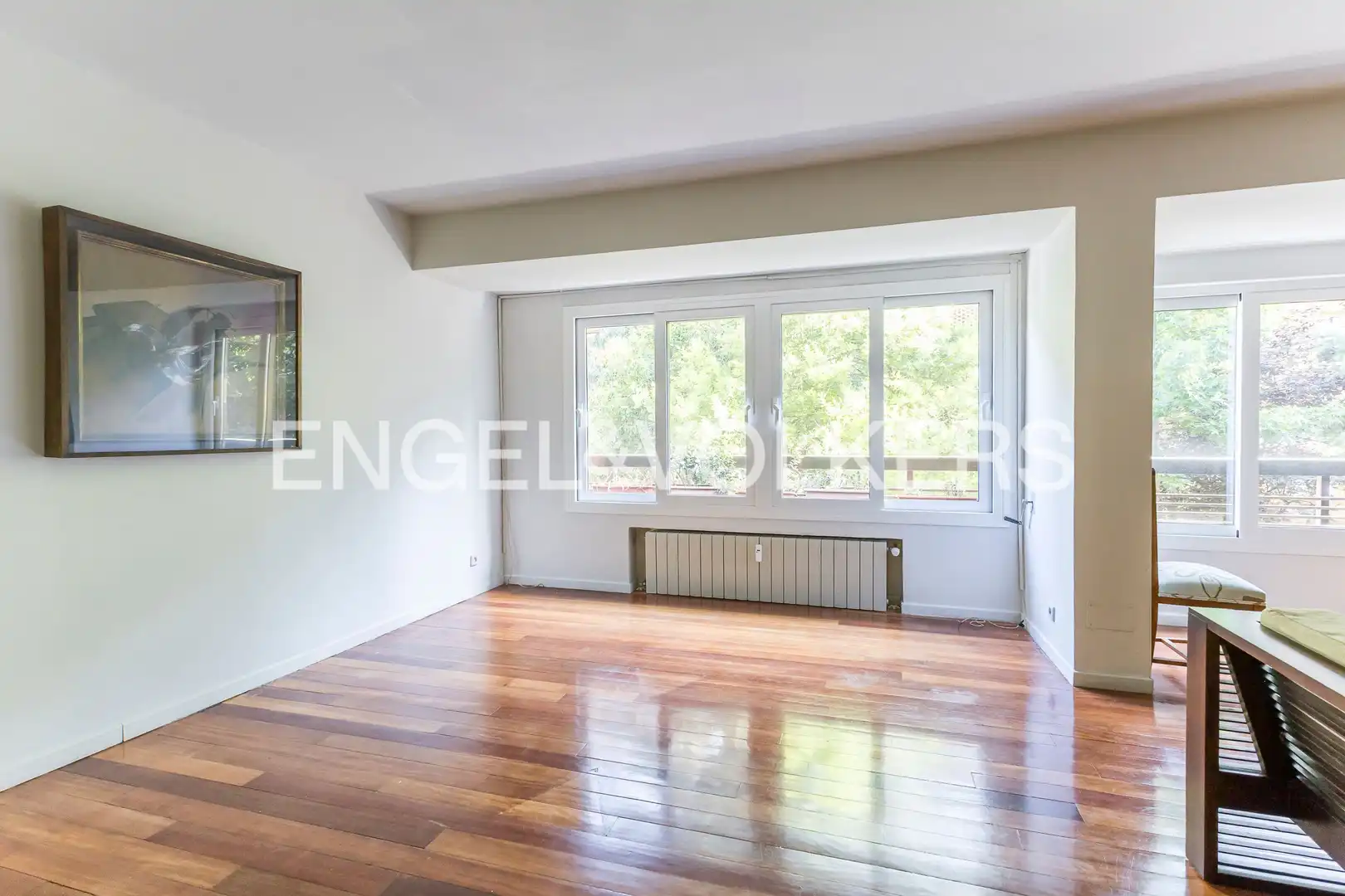 Dining room of Flat for sale in Madrid  with Heating, Private garden and Parquet flooring