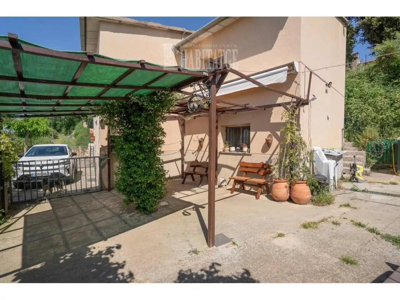 Terrace of Houses for sale in Sant Hilari Sacalm  with Air Conditioner, Heating and Private garden
