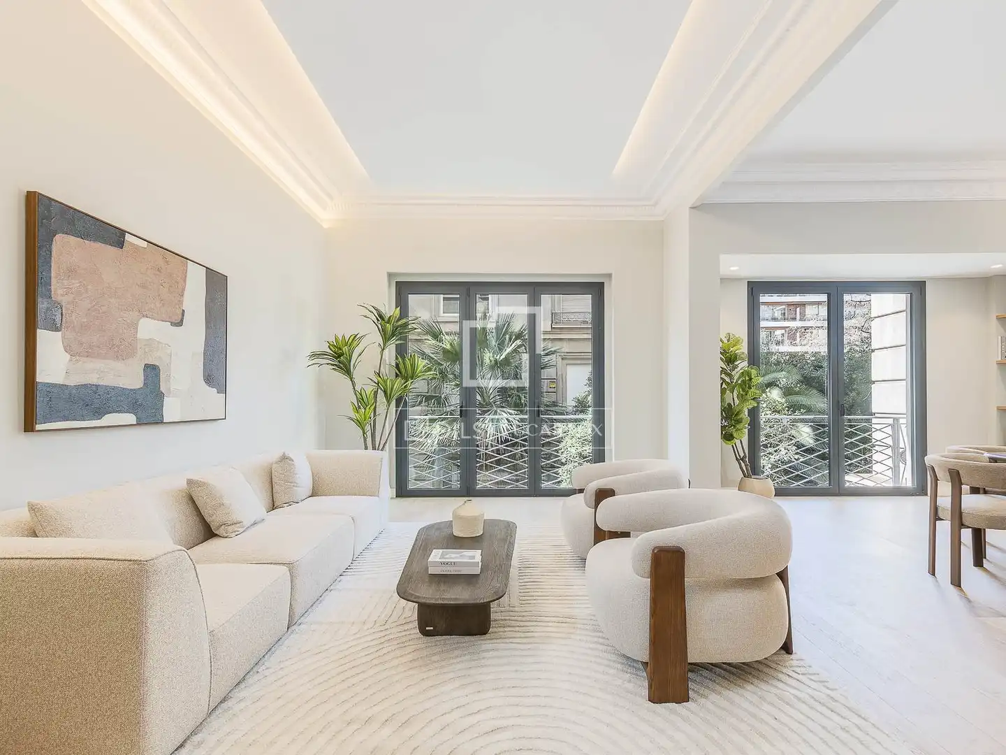 Sala de estar de Piso en venta en Barcelona con Aire acondicionado, Calefacción y Terraza