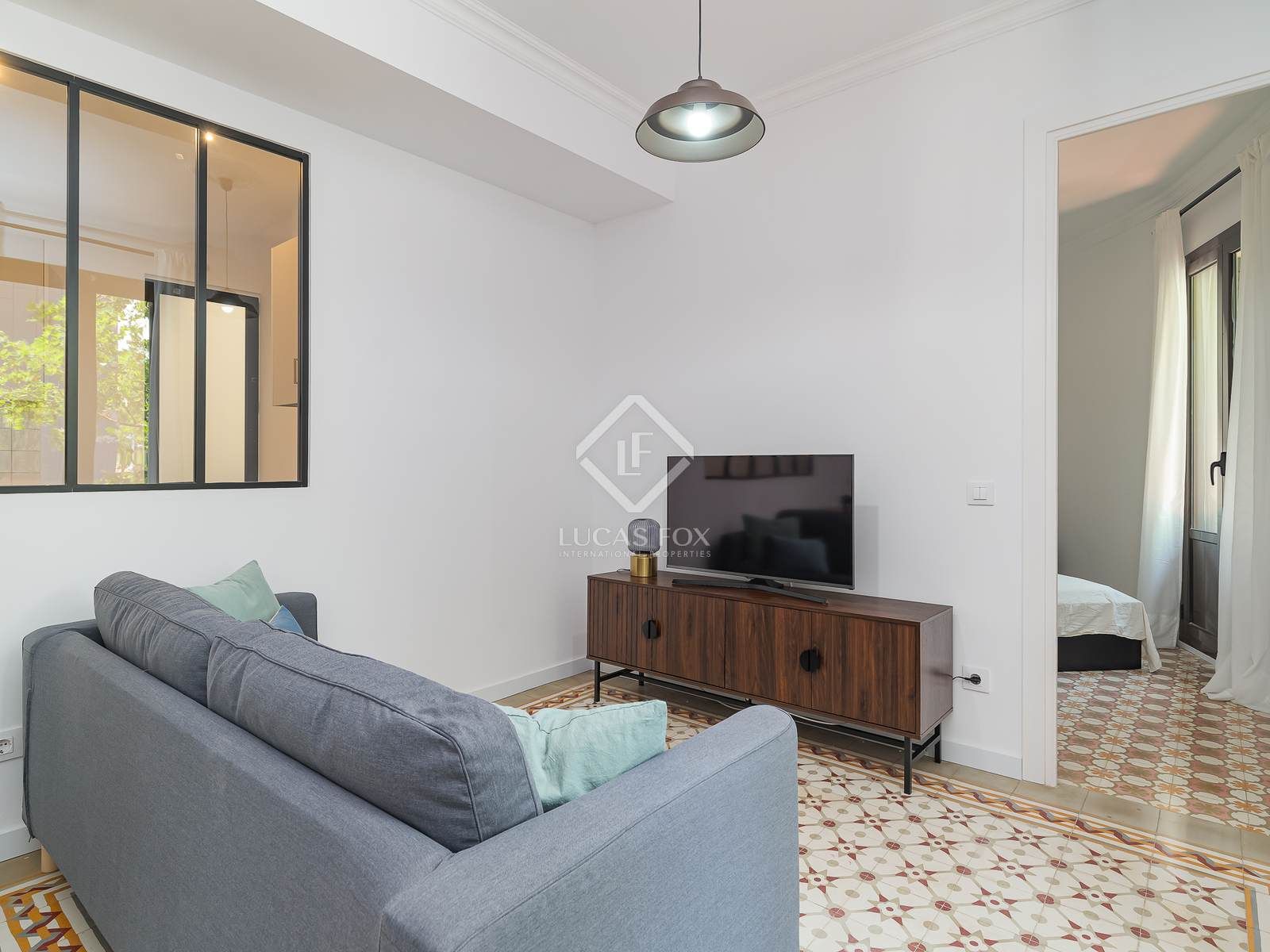 Living room of Flat to rent in Sant Quirze Safaja  with Air Conditioner, Heating and Furnished