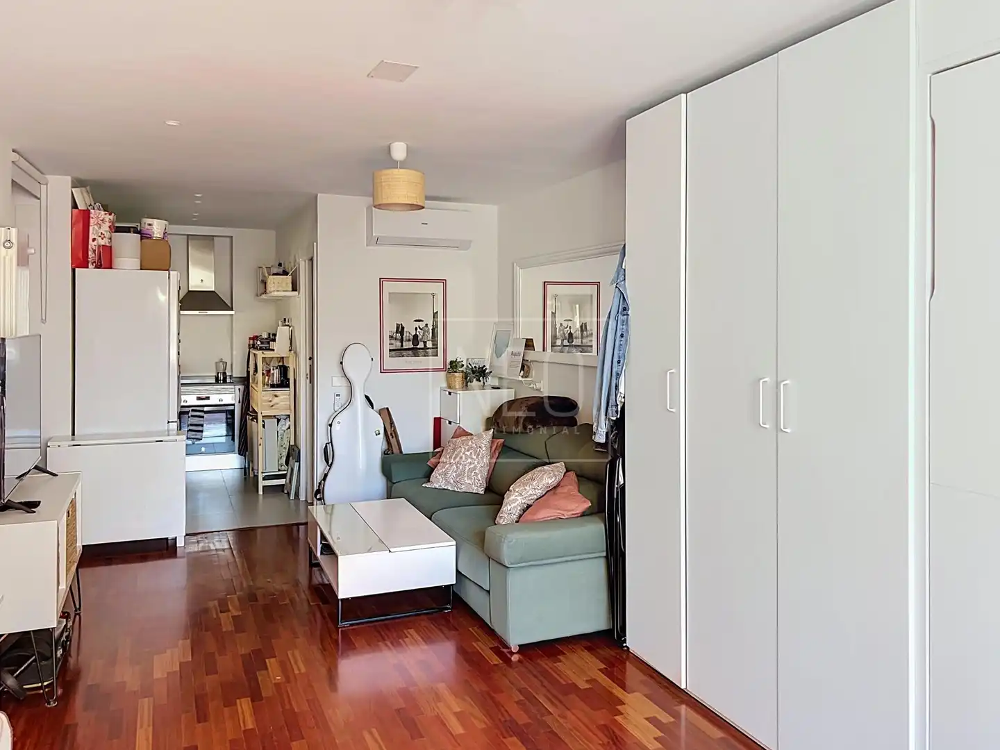 Wohnzimmer von Wohnung zum Verkauf in Madrid mit Klimaanlage, Heizung und Parkett