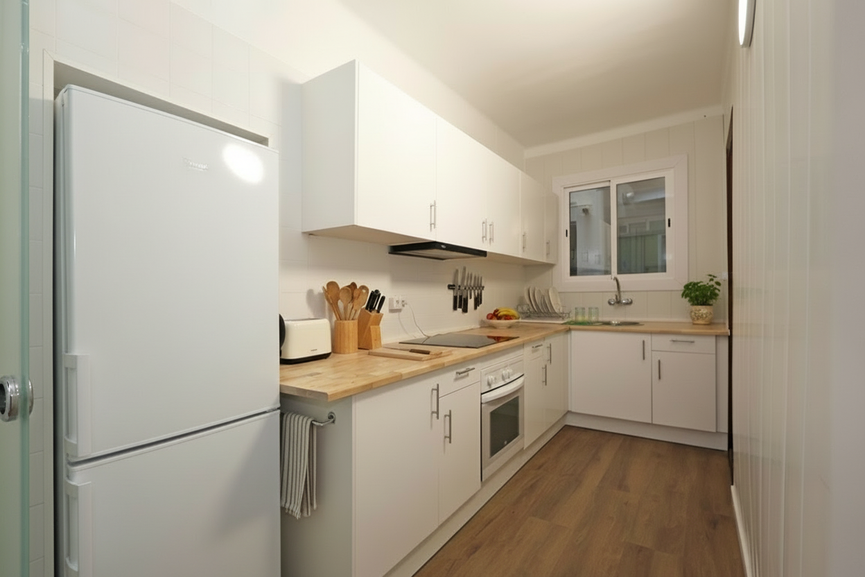 Kitchen of Flat for sale in  Barcelona Capital  with Balcony
