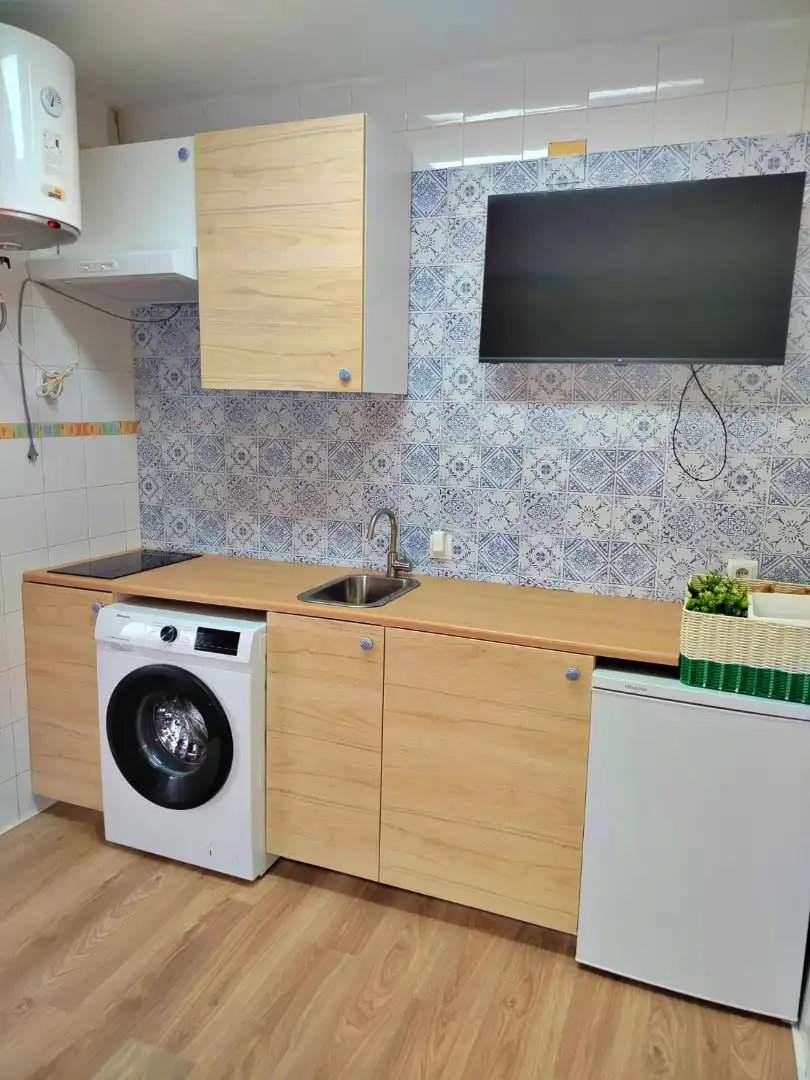 Kitchen of Study for sale in L'Hospitalet de Llobregat  with Air Conditioner, Furnished and Washing machine