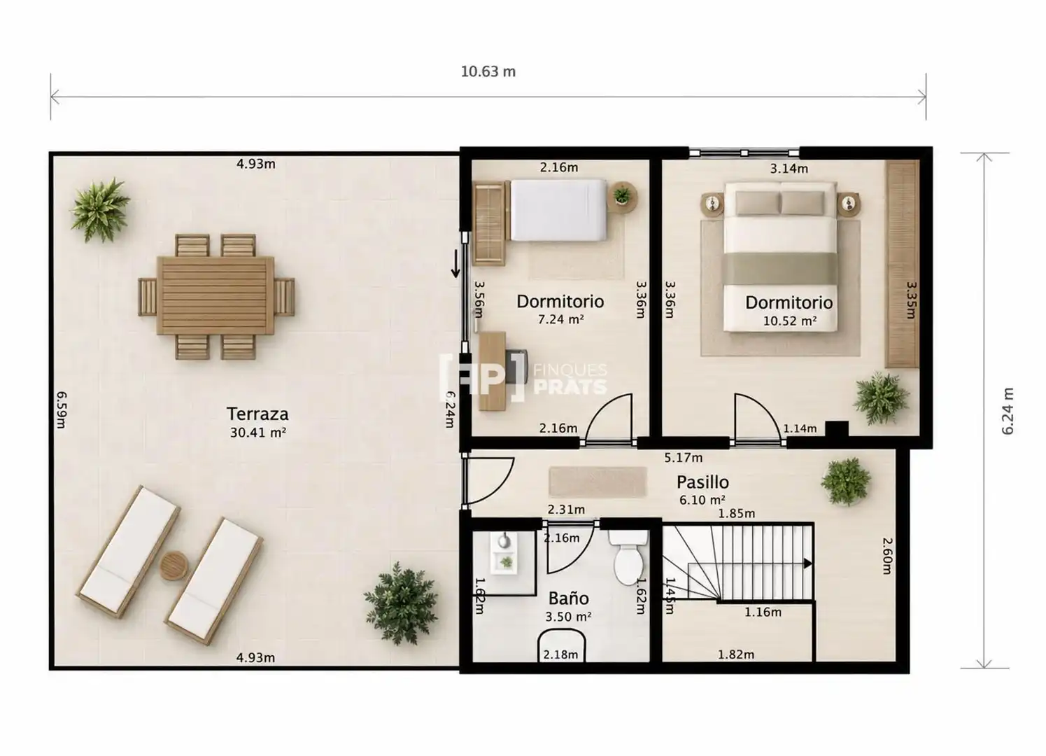 Dúplex en venta en Fraga con Aire acondicionado, Calefacción y Terraza