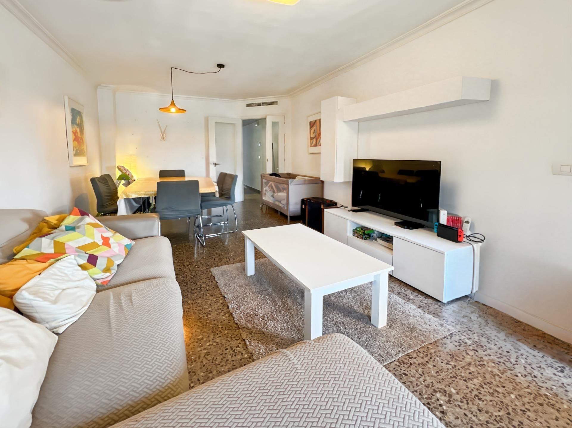 Living room of Flat for sale in Castellón de la Plana / Castelló de la Plana  with Air Conditioner, Heating and Terrace
