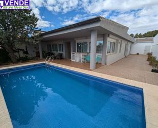 Swimming pool of House or chalet for sale in Sax  with Private garden, Storage room and Swimming Pool