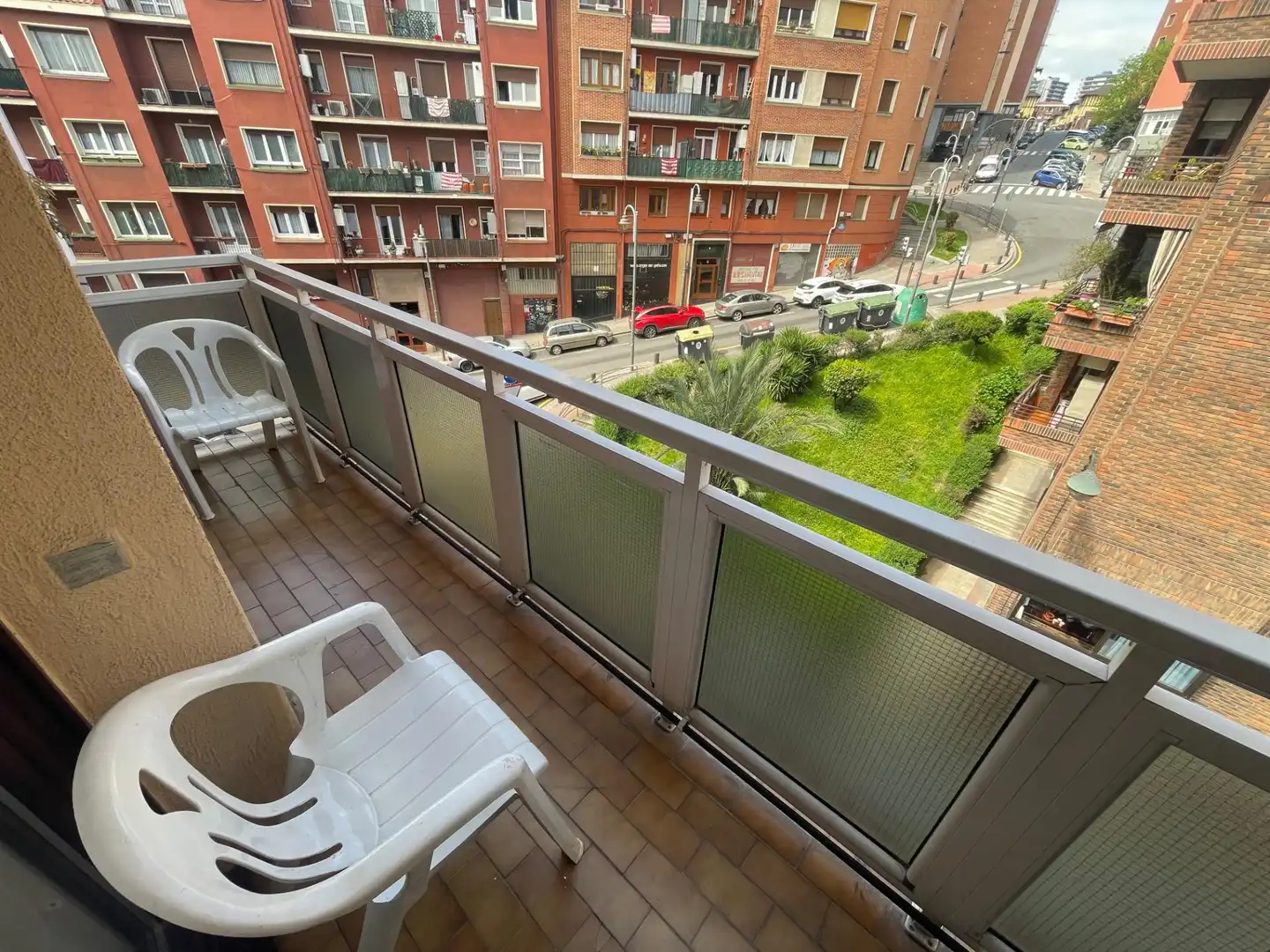 Balcony of Flat for sale in Bilbao   with Heating, Terrace and Furnished
