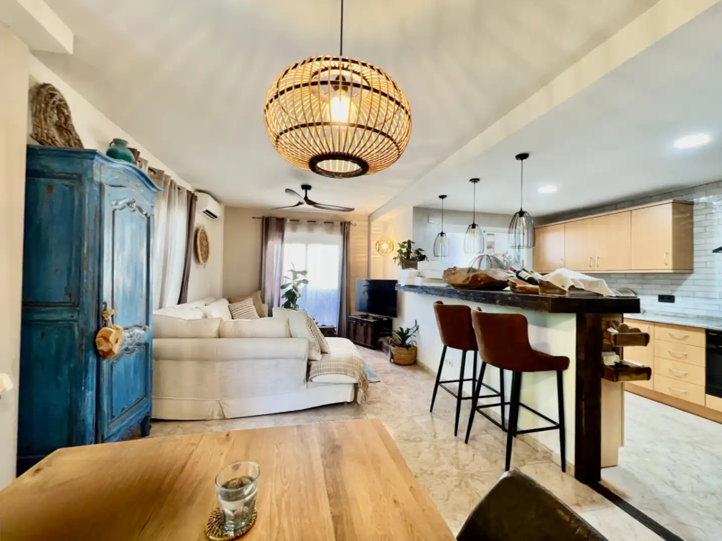 Living room of Flat for sale in Jávea / Xàbia  with Air Conditioner and Balcony