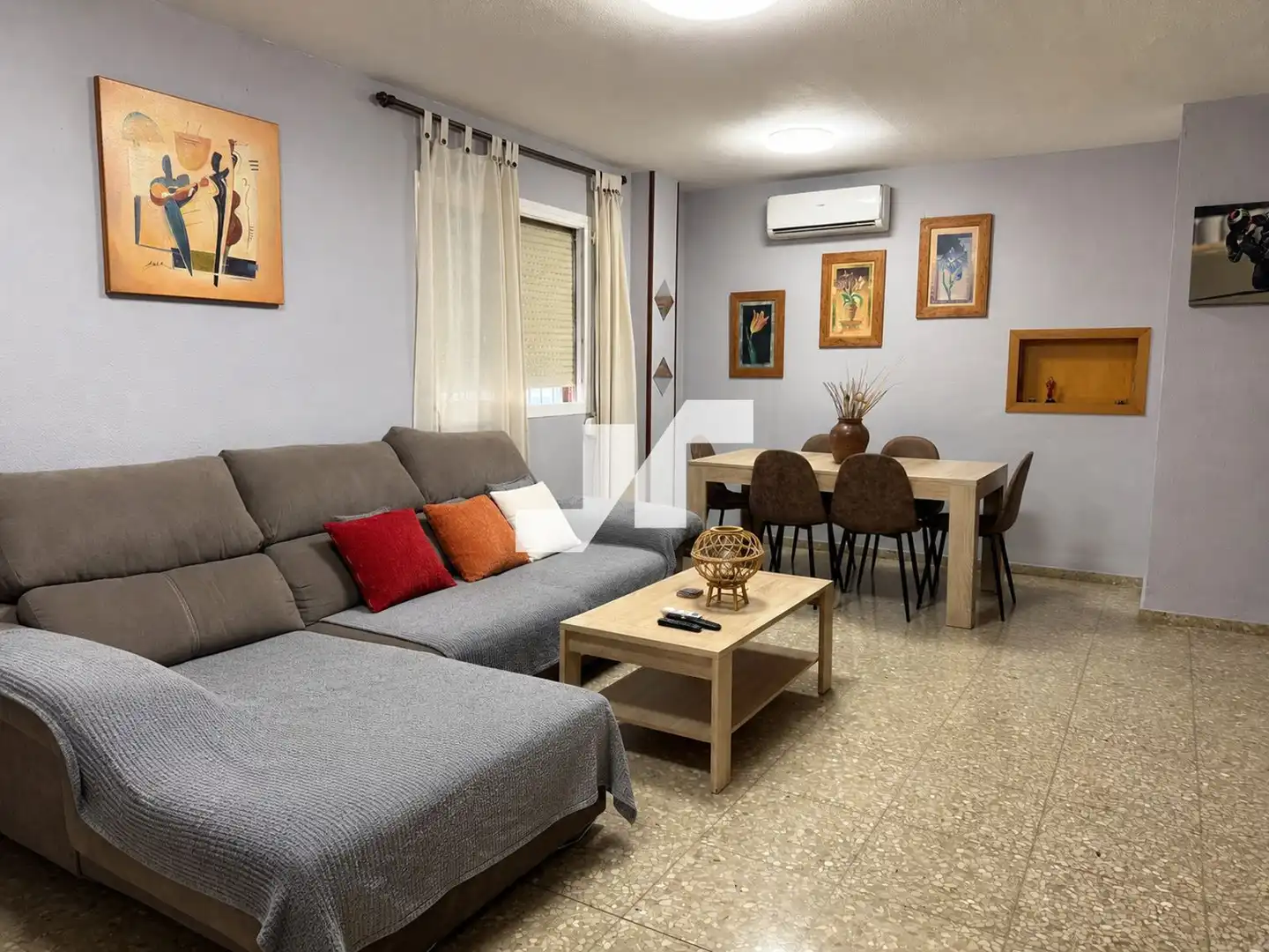 Sala d'estar de Pis en venda en Burriana / Borriana amb Aire condicionat