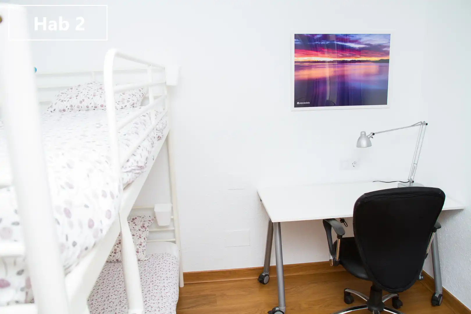 Bedroom of Flat for share in Málaga  with Air Conditioner, Heating and Furnished
