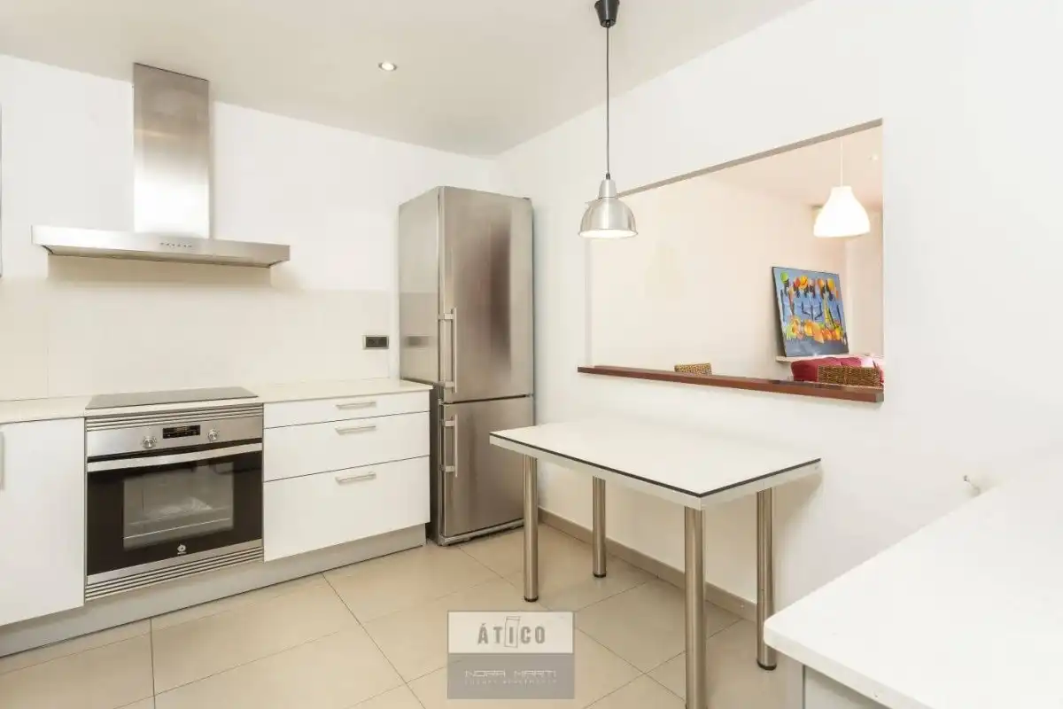 Kitchen of Flat for rent in Barcelona  with Air Conditioner, Heating and Parquet flooring