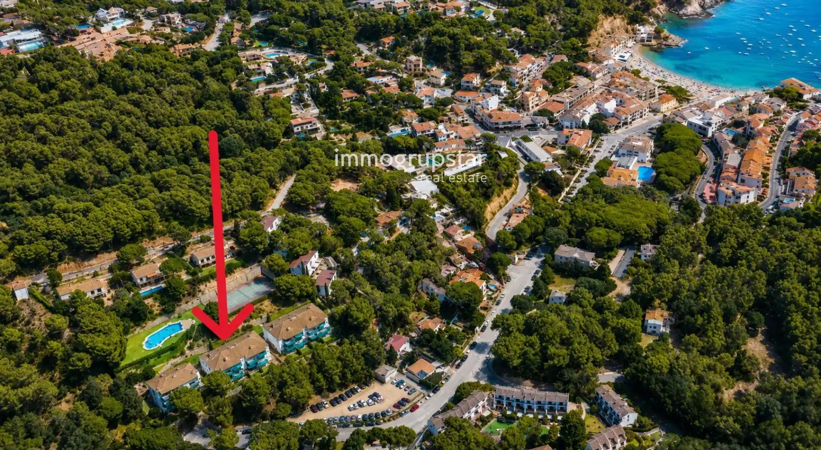 Vista exterior de Apartament en venda en Palafrugell amb Terrassa, Traster i Piscina