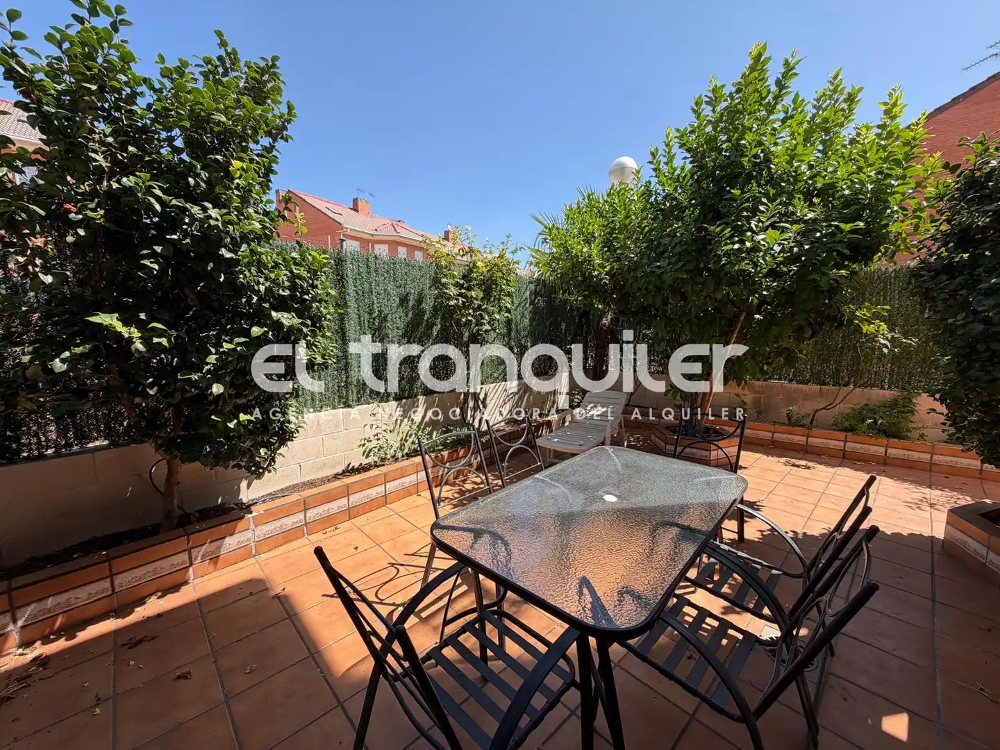 Terrassa de Casa adosada de lloguer en Leganés amb Jardí privat, Parquet i Terrassa