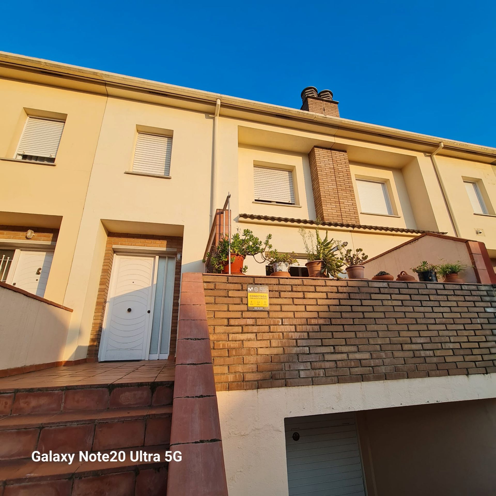 Exterior view of Single-family semi-detached for sale in Girona Capital  with Heating, Private garden and Terrace