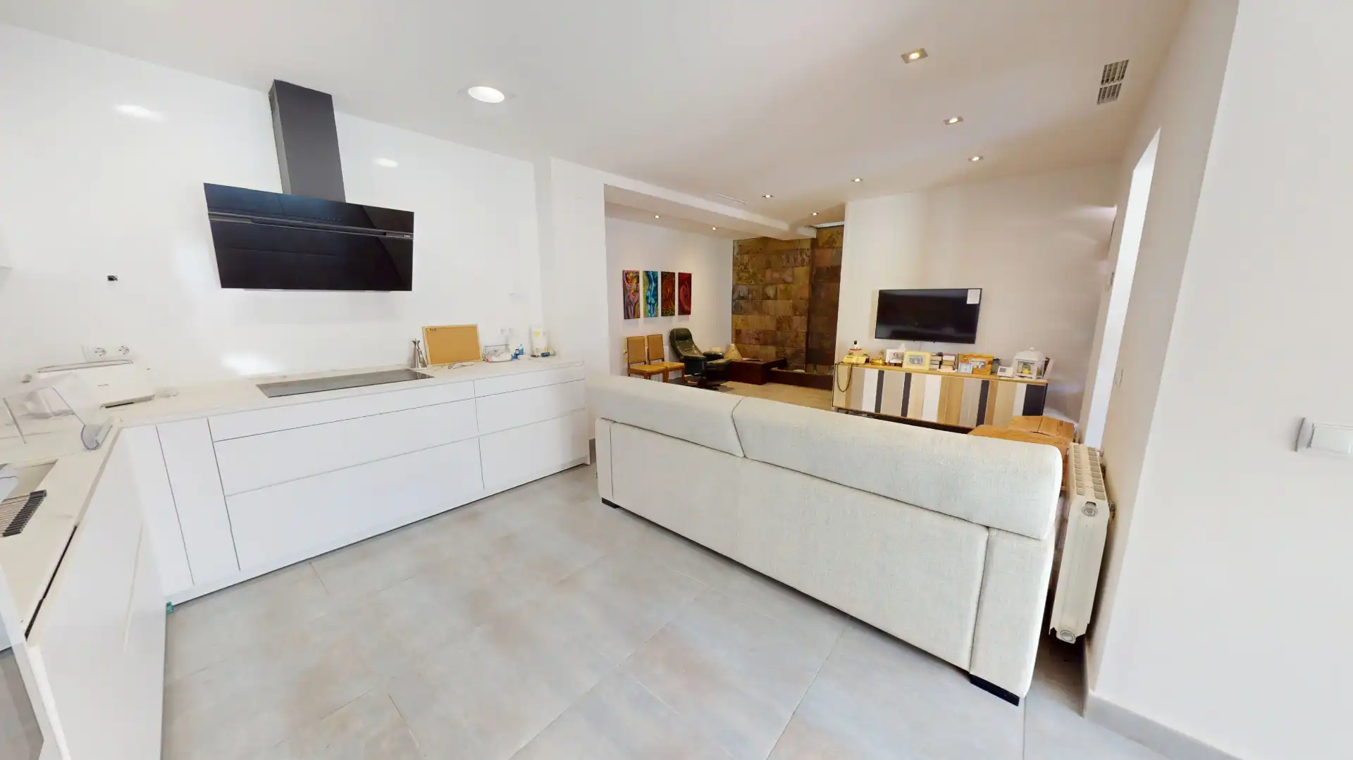 Sala de estar de Casa o chalet en venta en El Campello con Aire acondicionado, Calefacción y Jardín privado