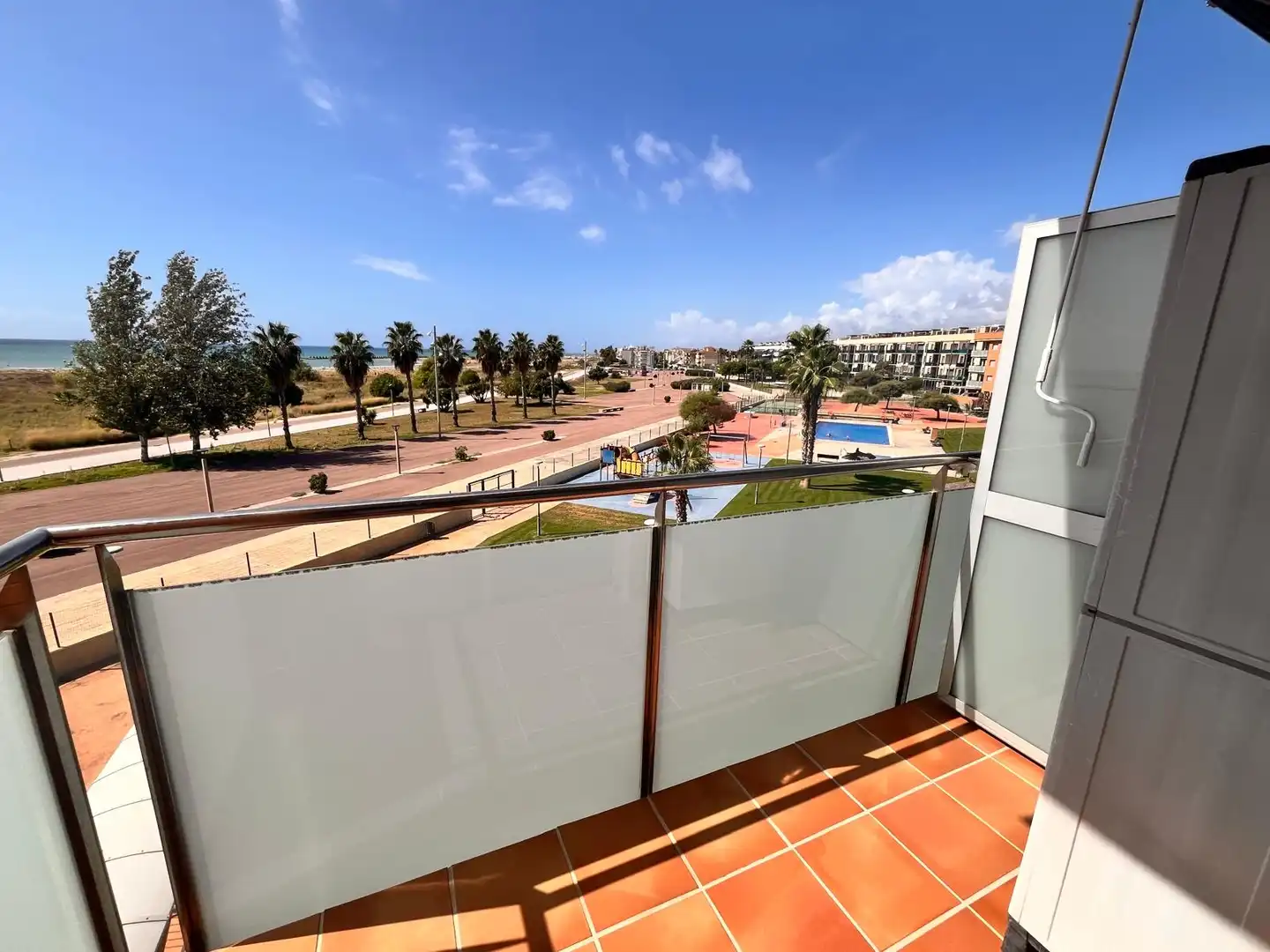 Terrace of Flat for sale in Cubelles  with Air Conditioner, Heating and Storage room