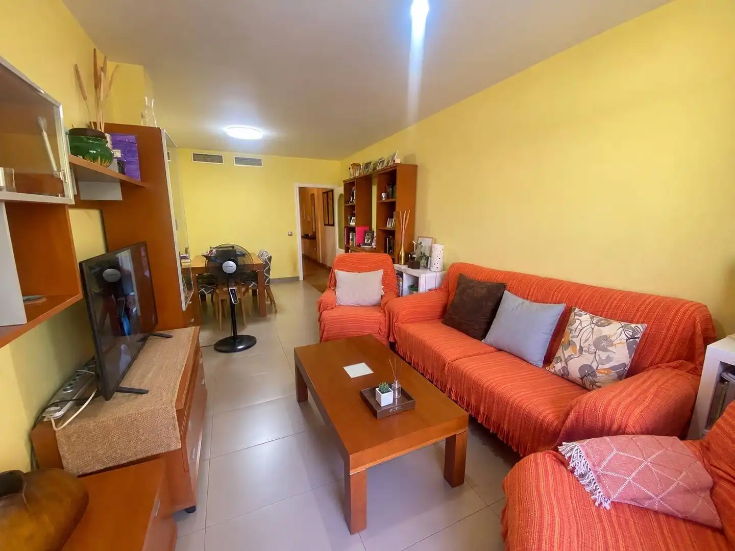 Sala de estar de Piso en venta en Murcia con Aire acondicionado, Trastero y Balcón