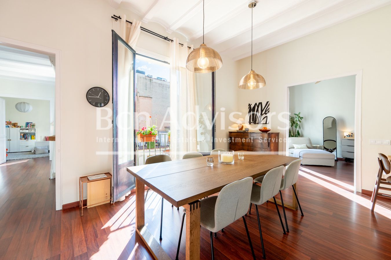 Menjador de Pis en venda en  Barcelona Capital amb Aire condicionat, Calefacció i Terrassa