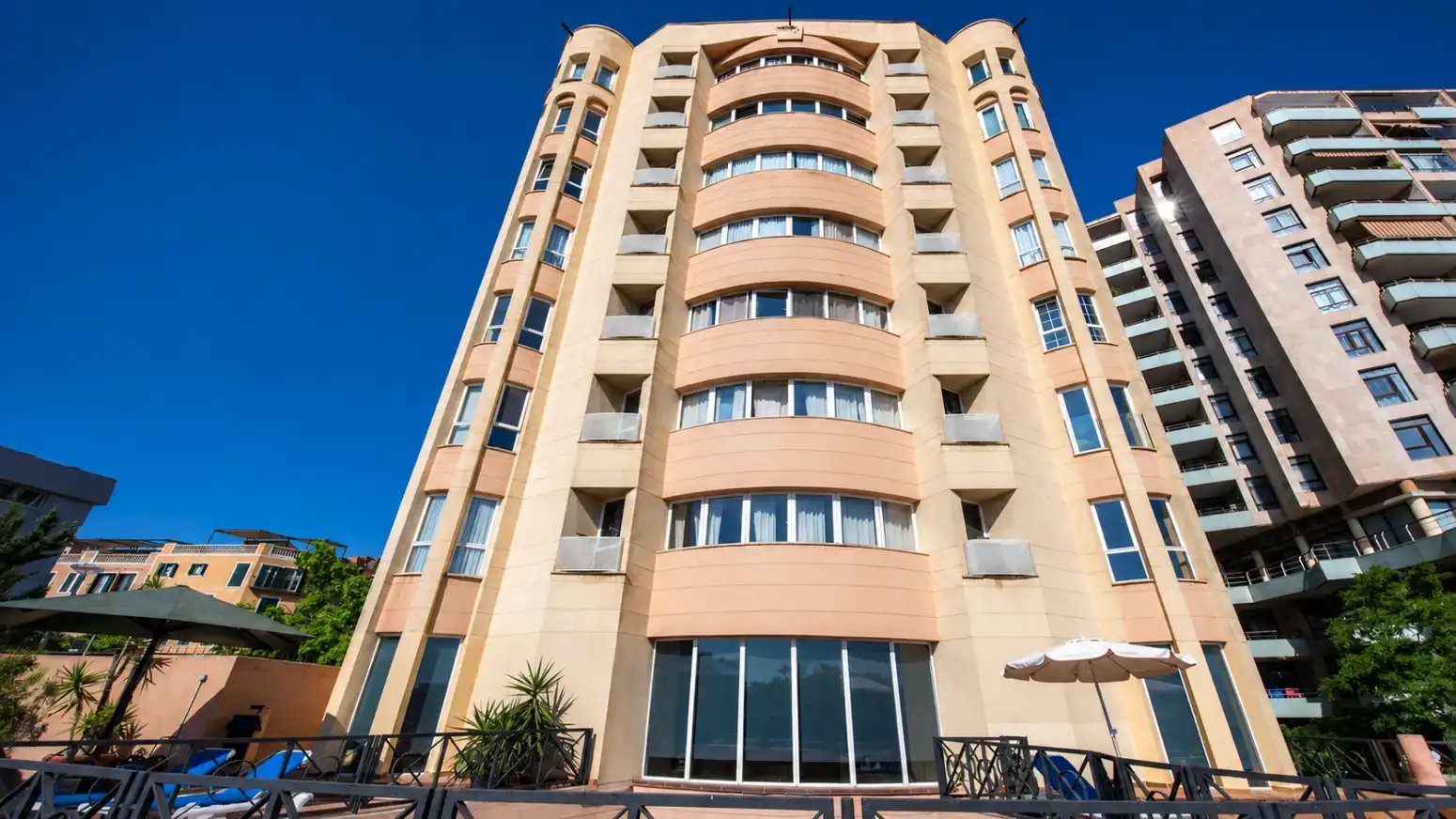 Vista exterior de Pis en venda en  Palma de Mallorca amb Aire condicionat, Terrassa i Piscina
