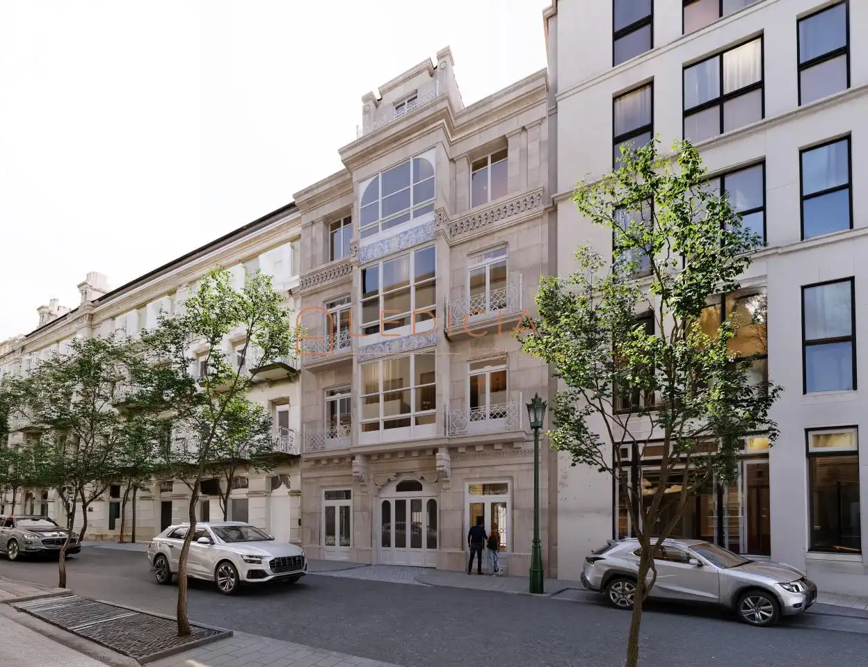 Exterior view of Flat for sale in Vigo   with Heating, Terrace and Furnished