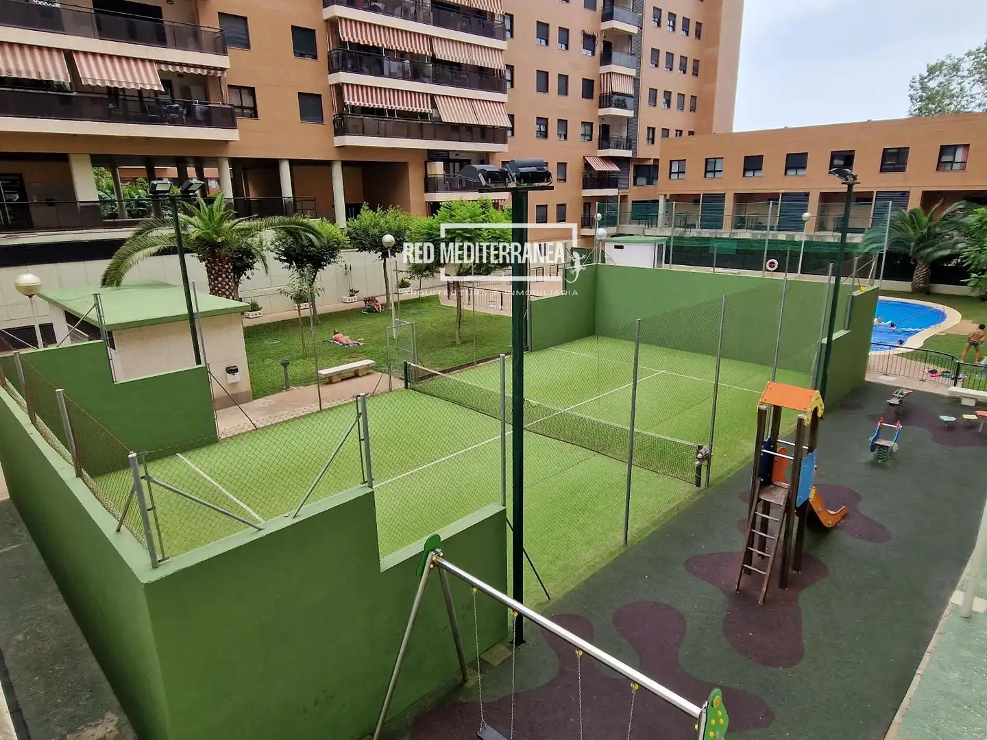 Terrace of Flat for sale in Gandia  with Air Conditioner, Heating and Parquet flooring