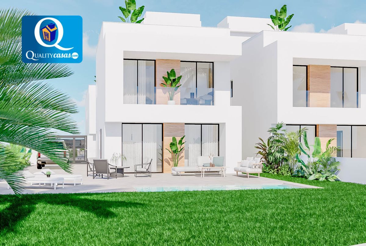Exterior view of Single-family semi-detached for sale in Orihuela  with Heating and Terrace