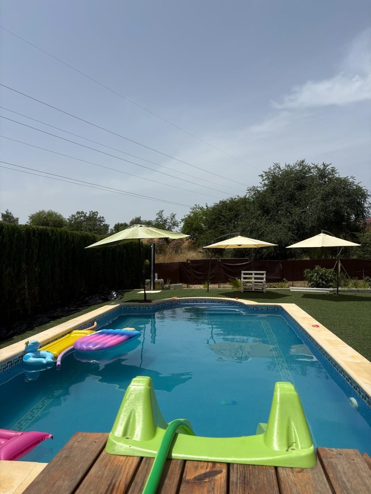 Swimming pool of Country house for sale in  Córdoba Capital  with Air Conditioner, Storage room and Swimming Pool