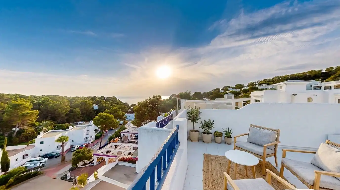 Terraza de Dúplex en venta en Sant Josep de sa Talaia con Aire acondicionado, Terraza y Piscina