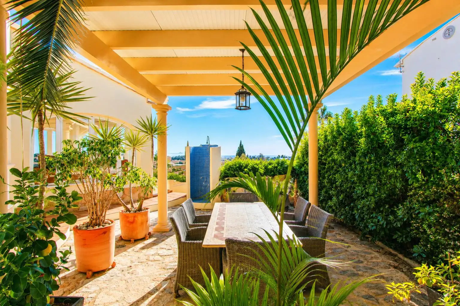 Terrassa de Casa o xalet en venda en Calpe / Calp amb Aire condicionat, Calefacció i Jardí privat